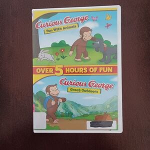 3/$10 🌟 Curious George Fun With Animals And Great Outdoors DVD Set